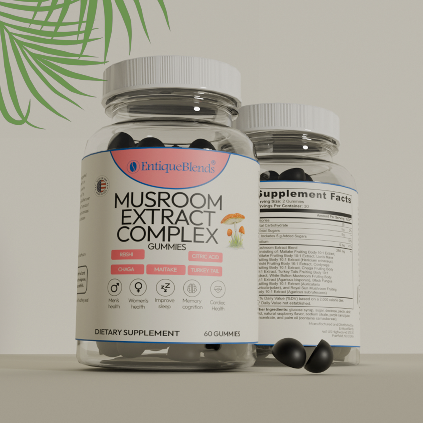 MUSHROOM EXTRACT COMPLEX 10 in 1  VITAMINS MUSHROOM GUMMIES